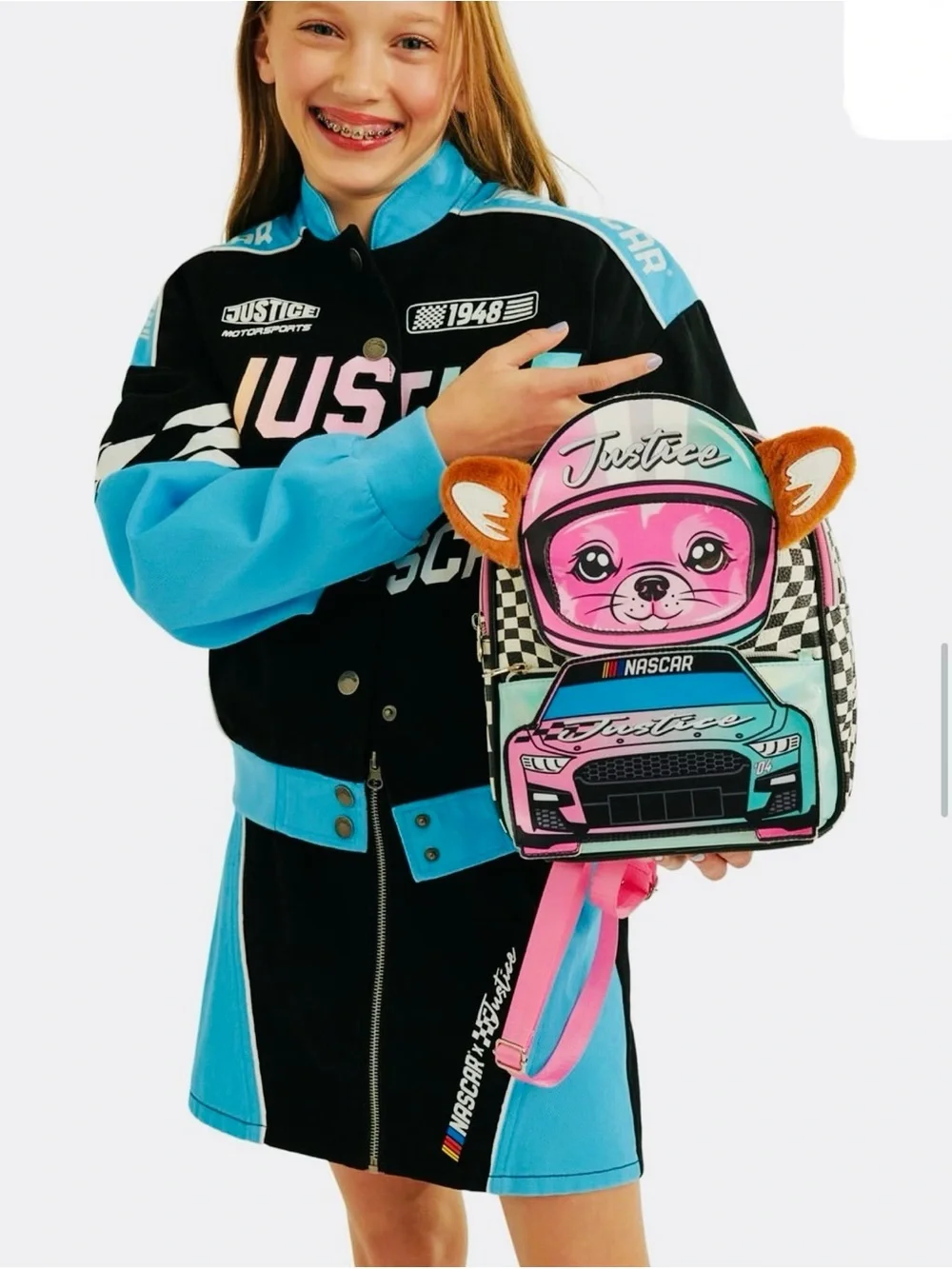 Justice x Nascar Racer Backpack 🎒